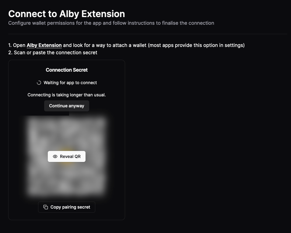 Alby Extension Setup