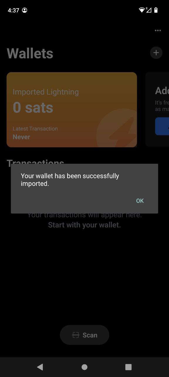 Connect BlueWallet