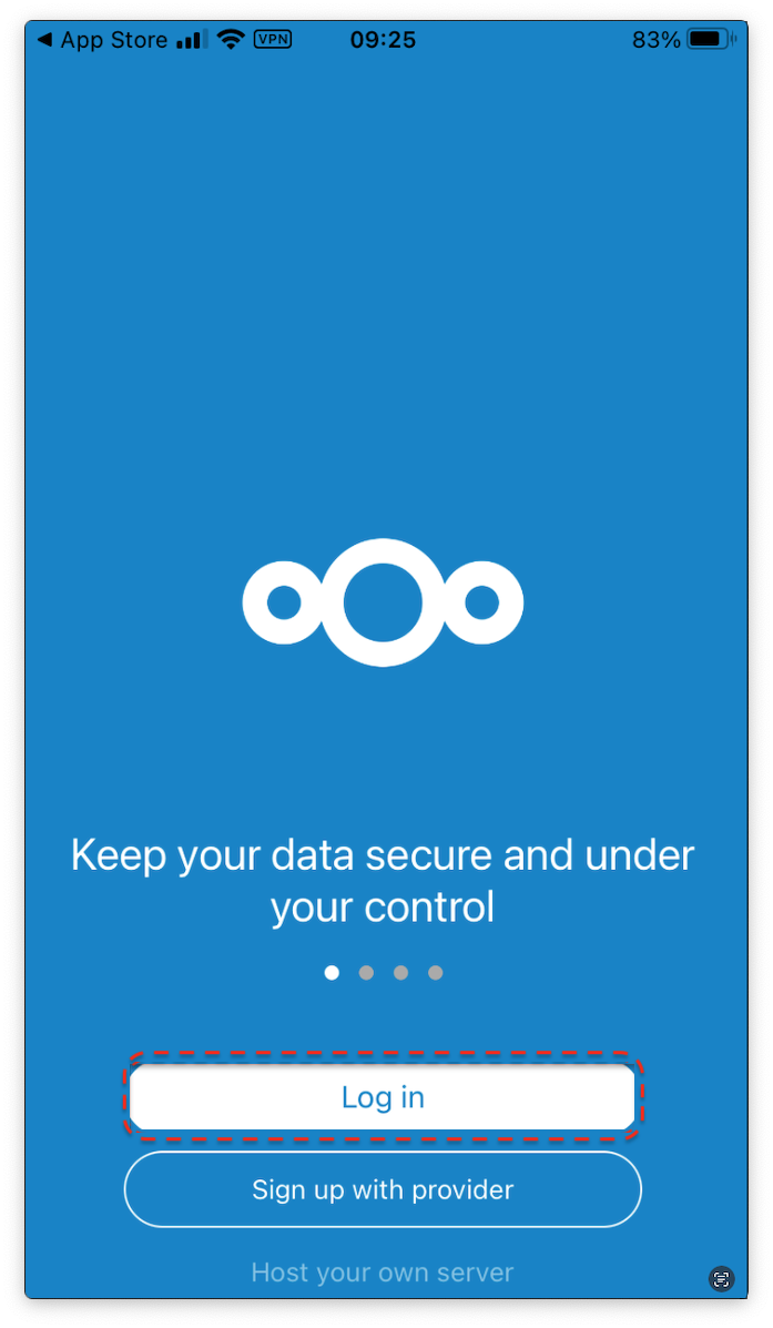 nextcloud-ios-login