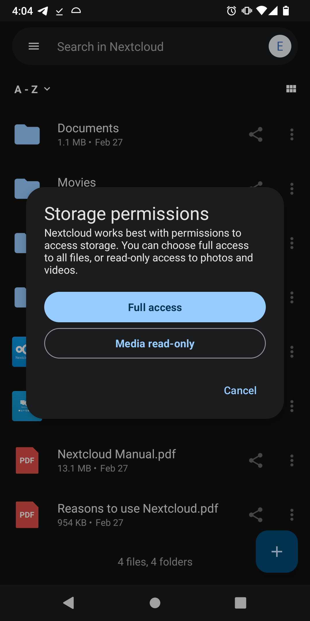 Nextcloud Storage permissions