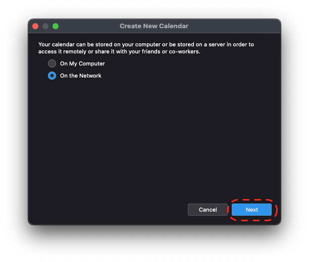 thunderbird add calendar checkbox